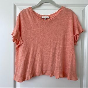 Eri + Ali Pale Orange Open Back Tee